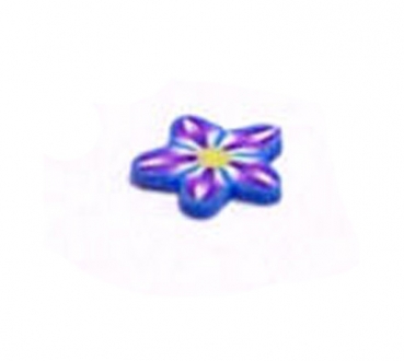 Fimo-Stick Blume blau